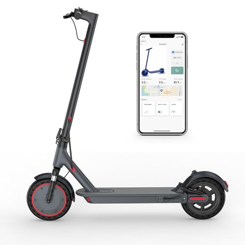 Folding Electric Scooter with 10" Solid Tires, 500W Motor, 22 Miles Long Range P4484
