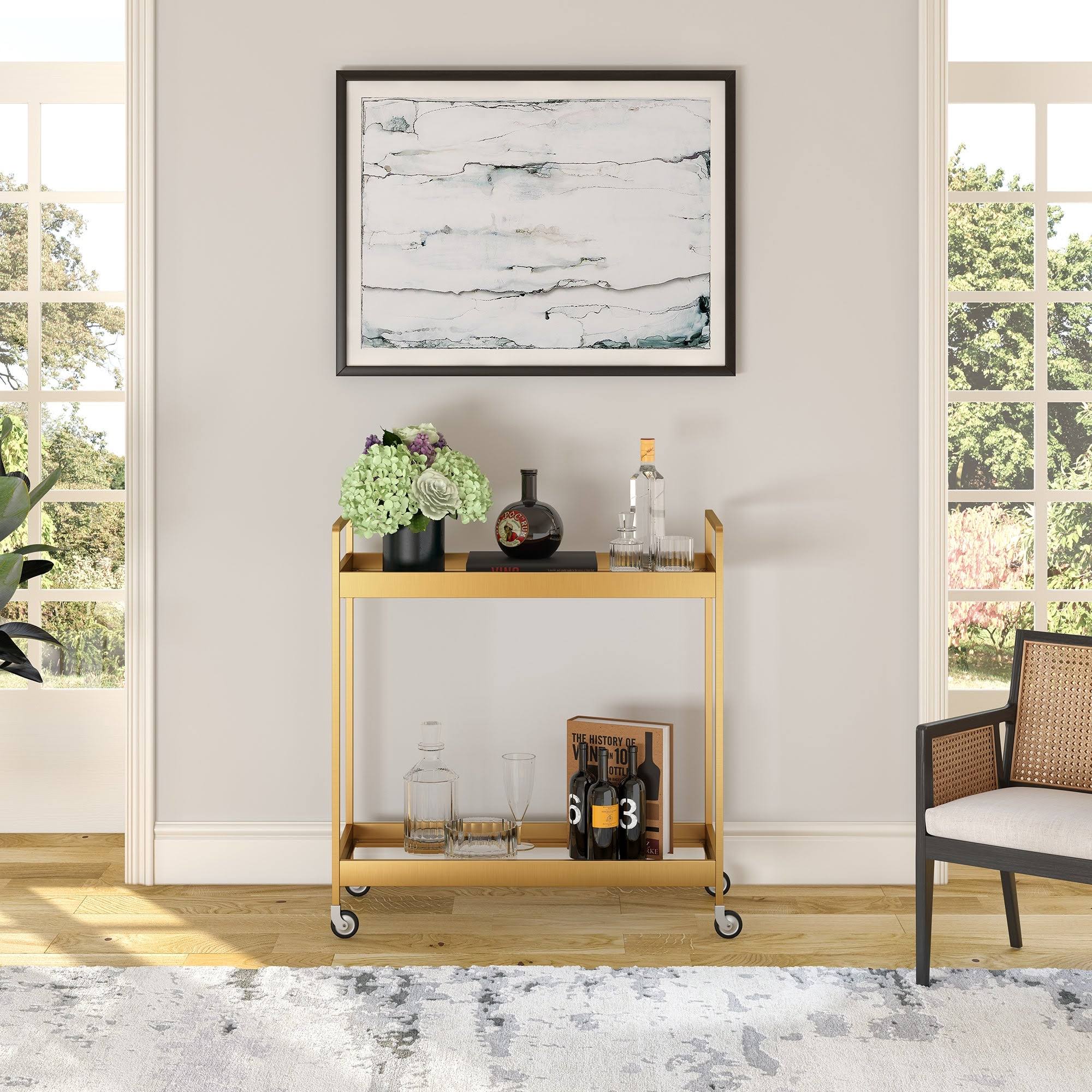 Brass Bar Cart E91963