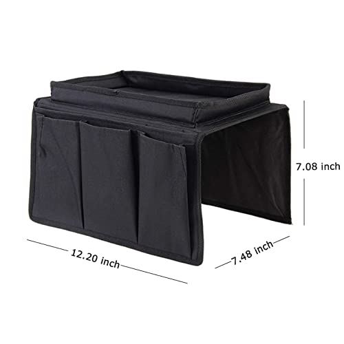 Grey Sofa Armrest Organizer with Pockets B5344