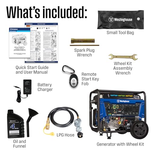 13500 Peak Watt Tri-Fuel Portable Generator Z984