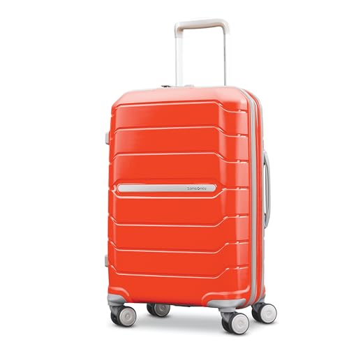 White/Grey Hardside Carry-On 21-Inch Luggage N2261