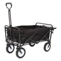 Black Folding Utility Wagon Cart with Table N6607