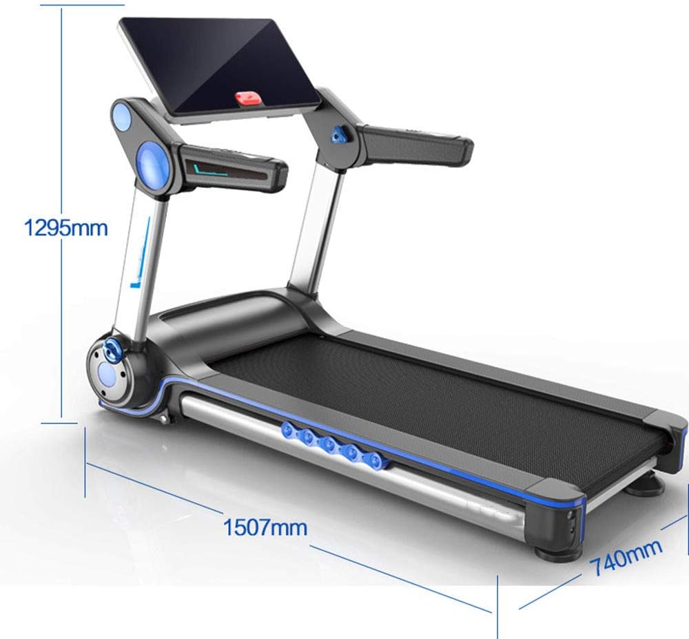 Foldable Electric Treadmill, 1-14.8Km/H, Slope 0-15° Adjustable T451