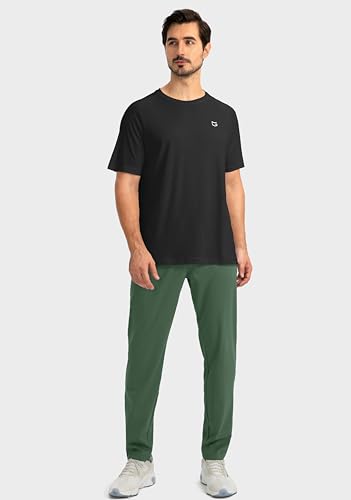 Men's Sweatpants with Zipper Pockets Tapered Joggers Athletic Pants A718