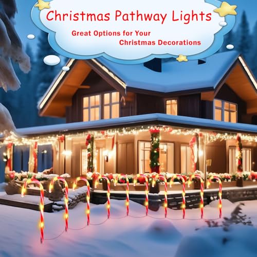 20 Pack Solar Candy Cane Lights P183124