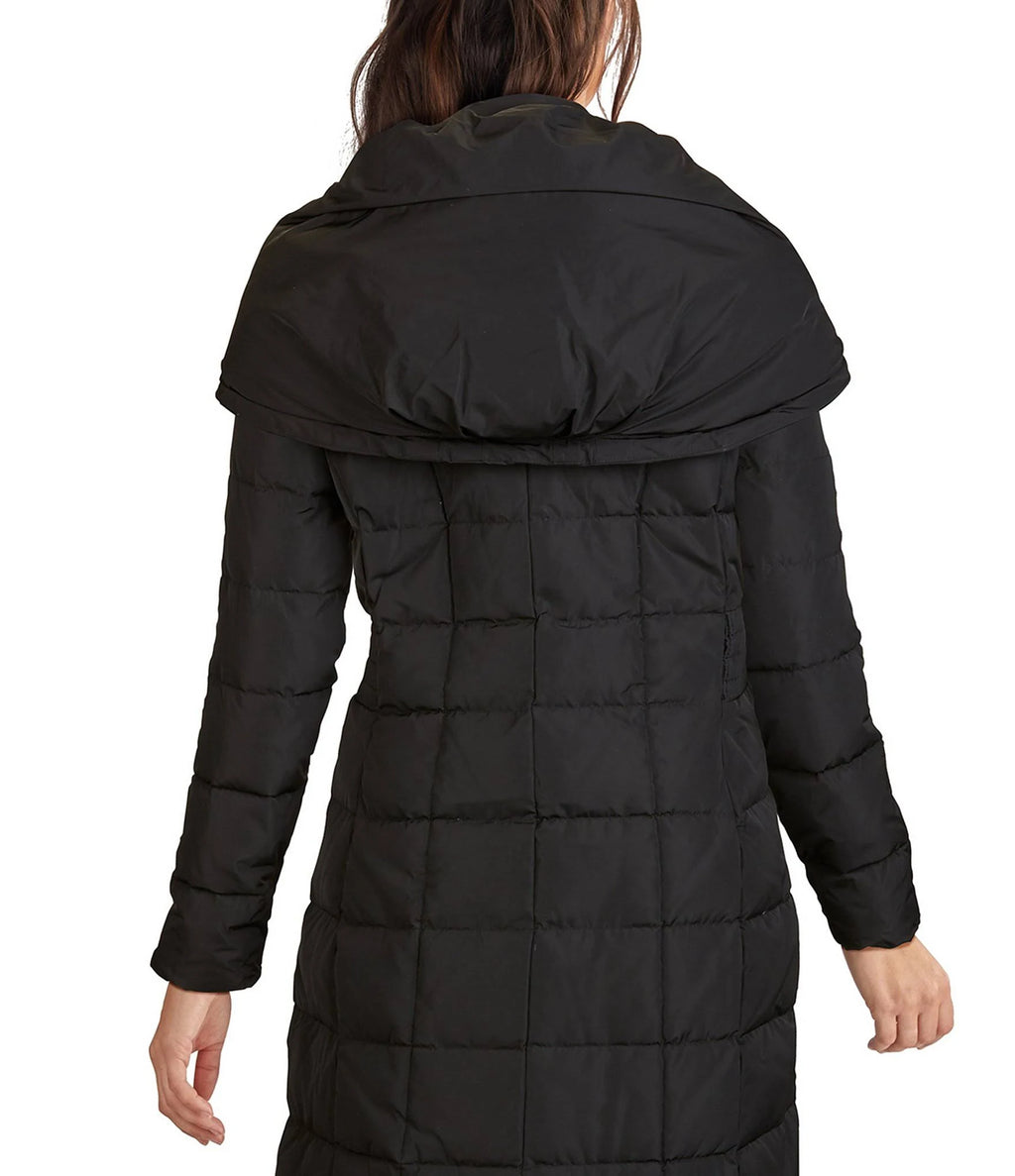 Black Maxi Puffer Coat Q802695