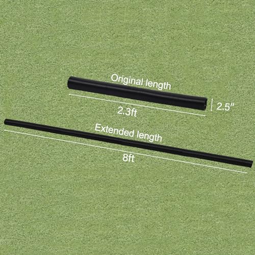14" Catch Basin Kits Gutter Downspout Extensions French Drain Kit with Flexible Pipe Extendable from 2.3ft to 8ft W46208