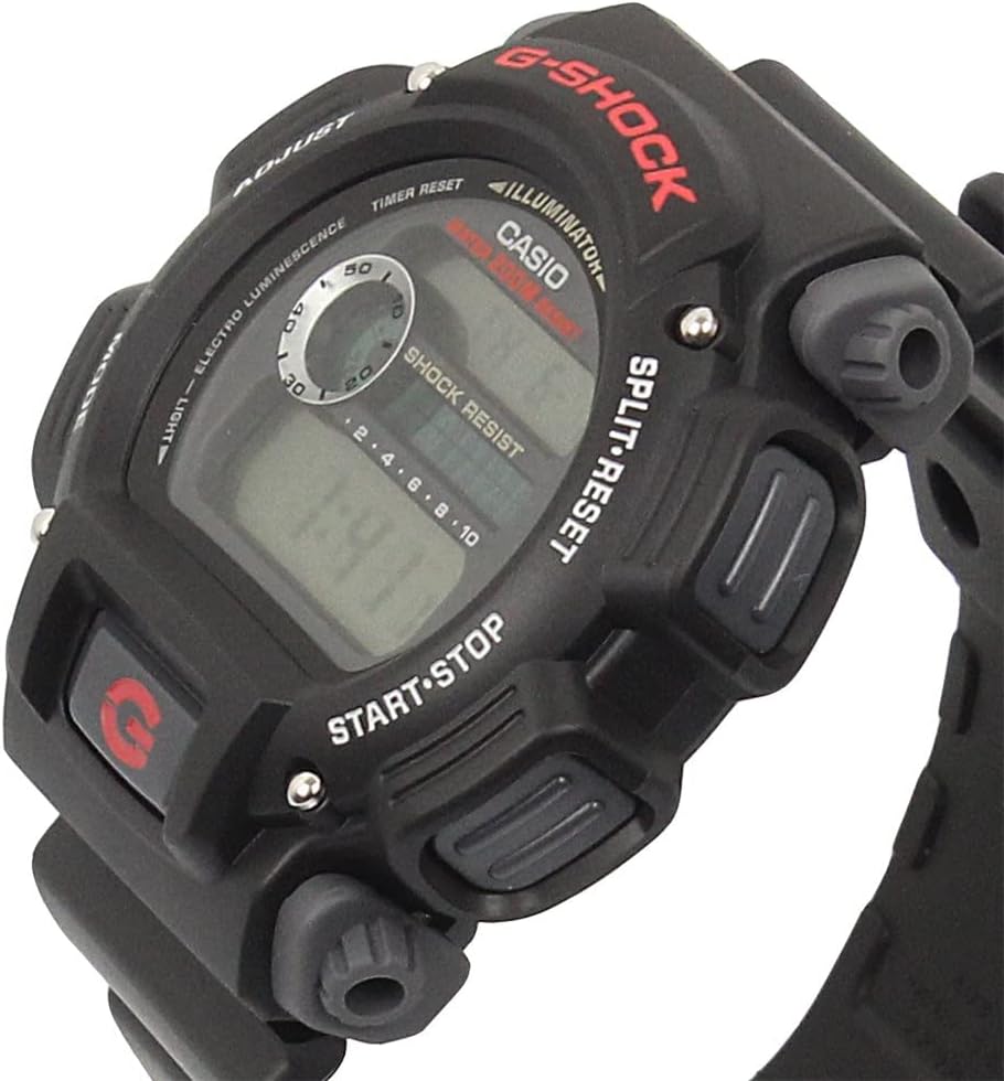 Black Dial Resin Band Watch N900