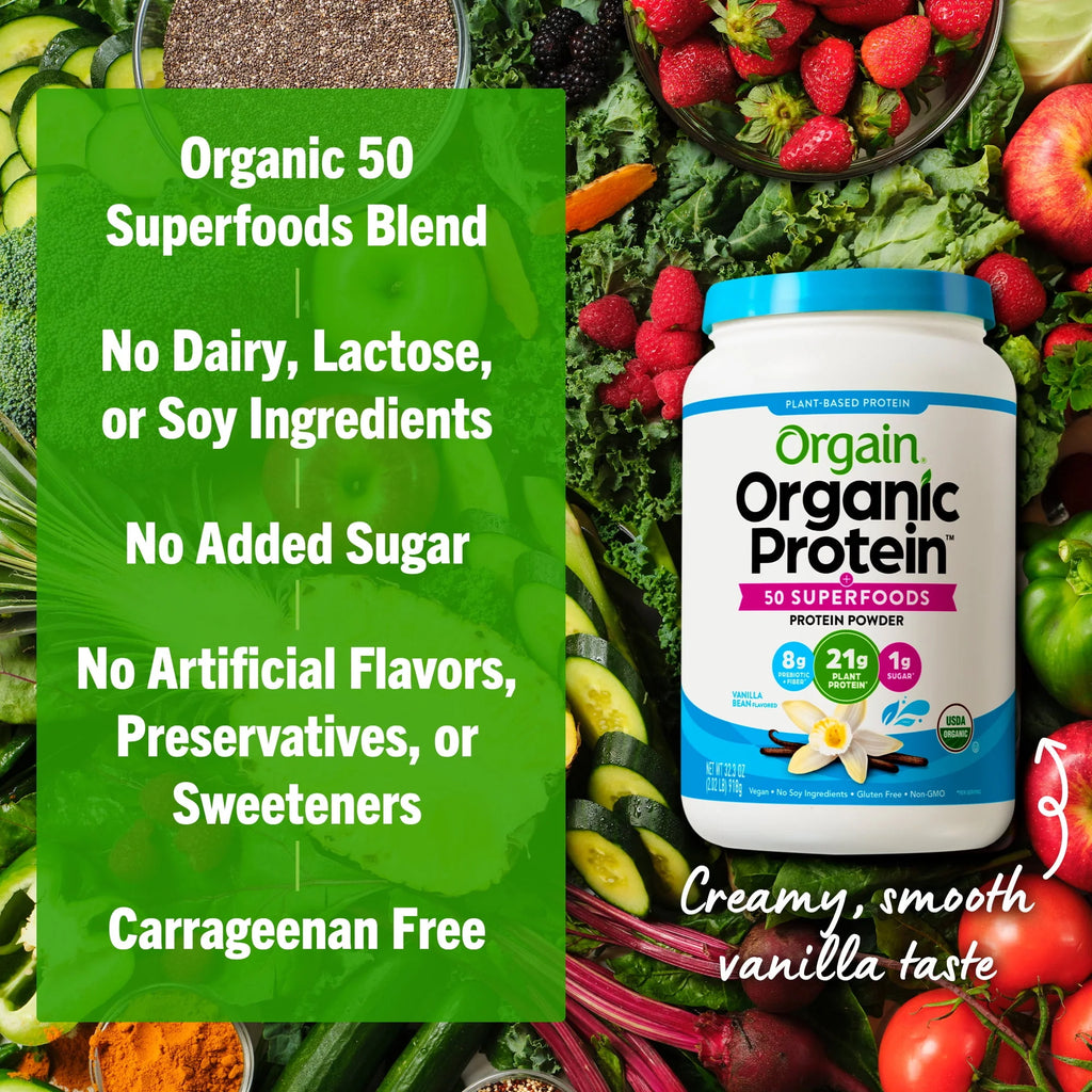 Vanilla Bean 21g Protein Plant Based Protein Powder K5040