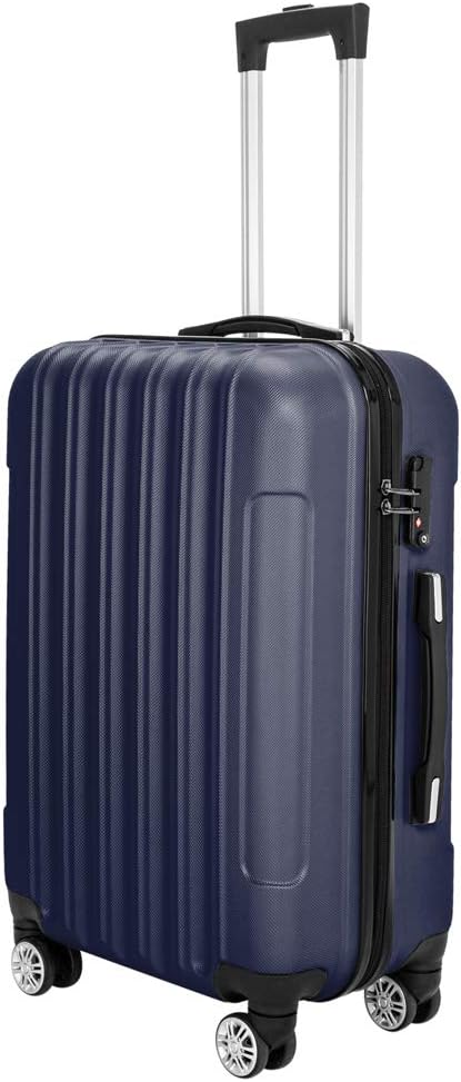 Navy Blue Hardshell Spinner Wheel Luggage 3 Piece Set X449847