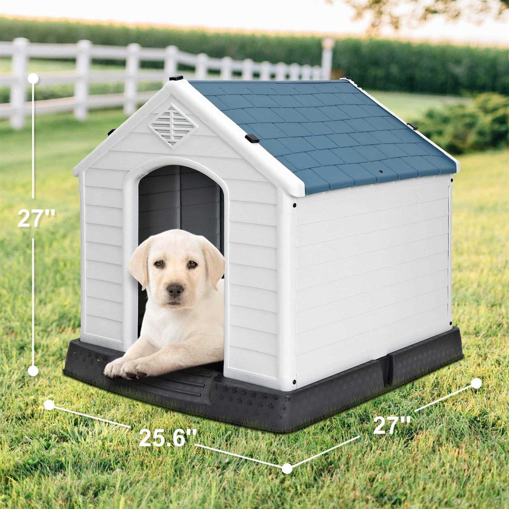 Plastic Dog Kennel with Air Vents and Elevated Floor S953065