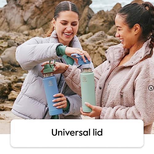 18 oz Midnight Blue Double Stainless Steel Insulated Water Bottle with Spout Lid A327207