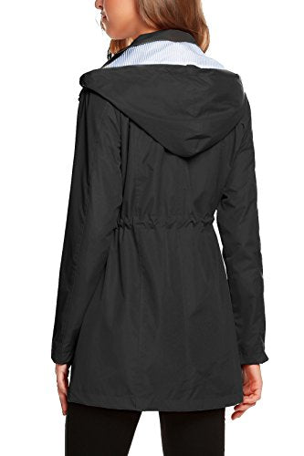 Womens Lightweight Hooded Waterproof Outdoor Rain Jacket C820
