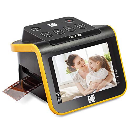 Film & Slide Scanner with 5” LCD Screen, 22MP JPEG Photos, Compatible with 135, 126 and 110 Film D868