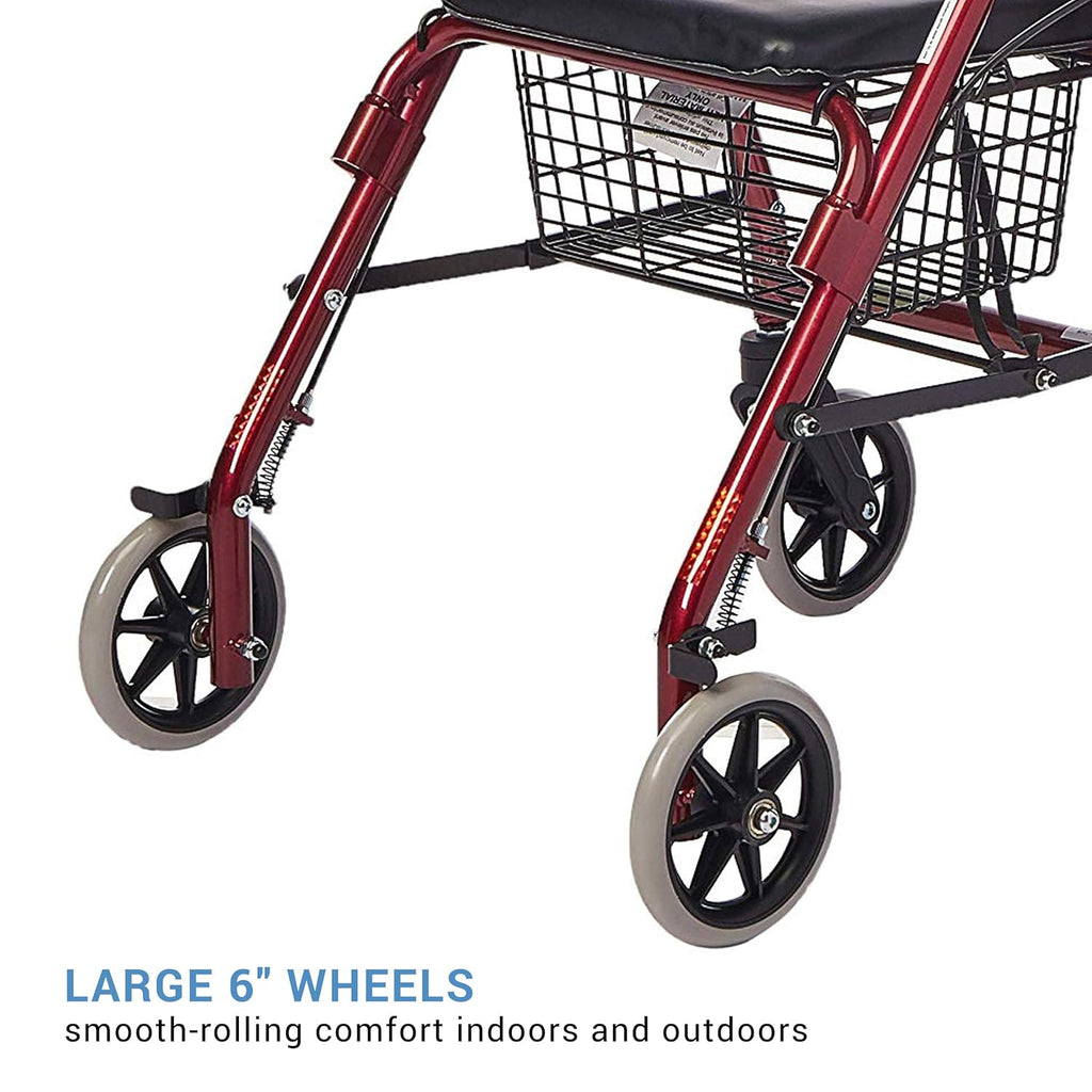 Small & Narrow Rollator Walker with Seat D836