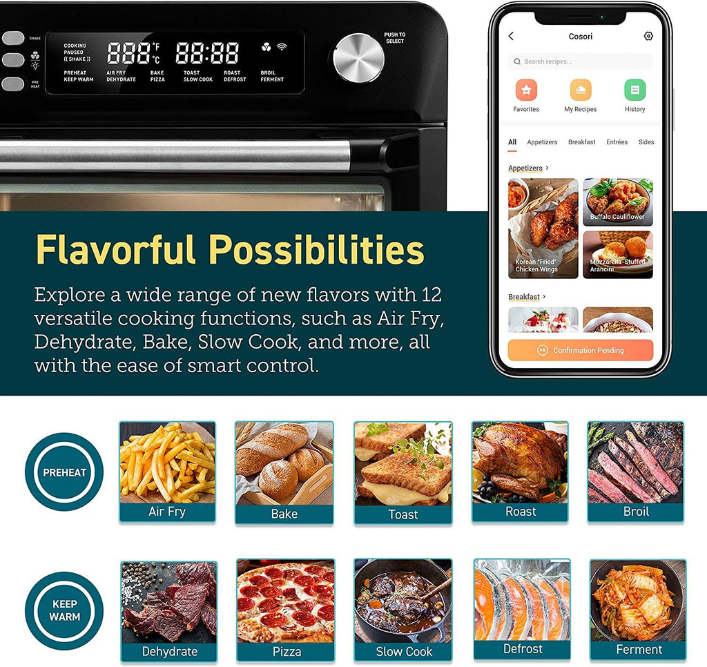 12-in-1 Air Fryer Toaster Combo W378764
