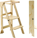 Folding Wooden Toddler Step Stool Q655769