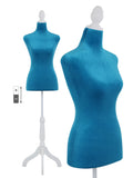 49.6-63.6 inch Height Adjustable Foam Sewing Mannequin with Base Stand O380