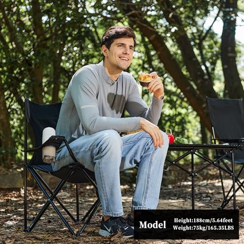 Portable Folding Camping Chair with Carrying Bag, Blue G269