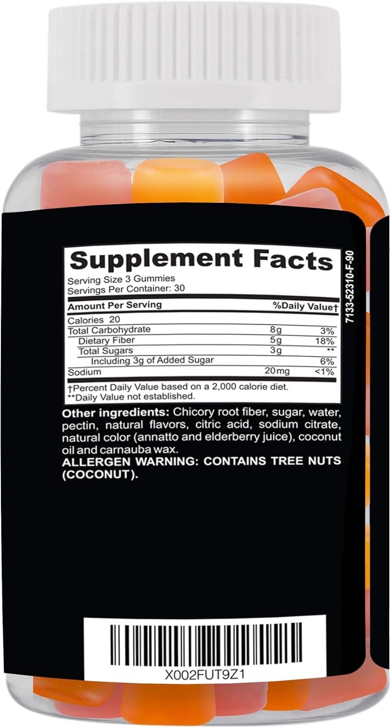 90 Gluten-Free Fiber Gummies U16058