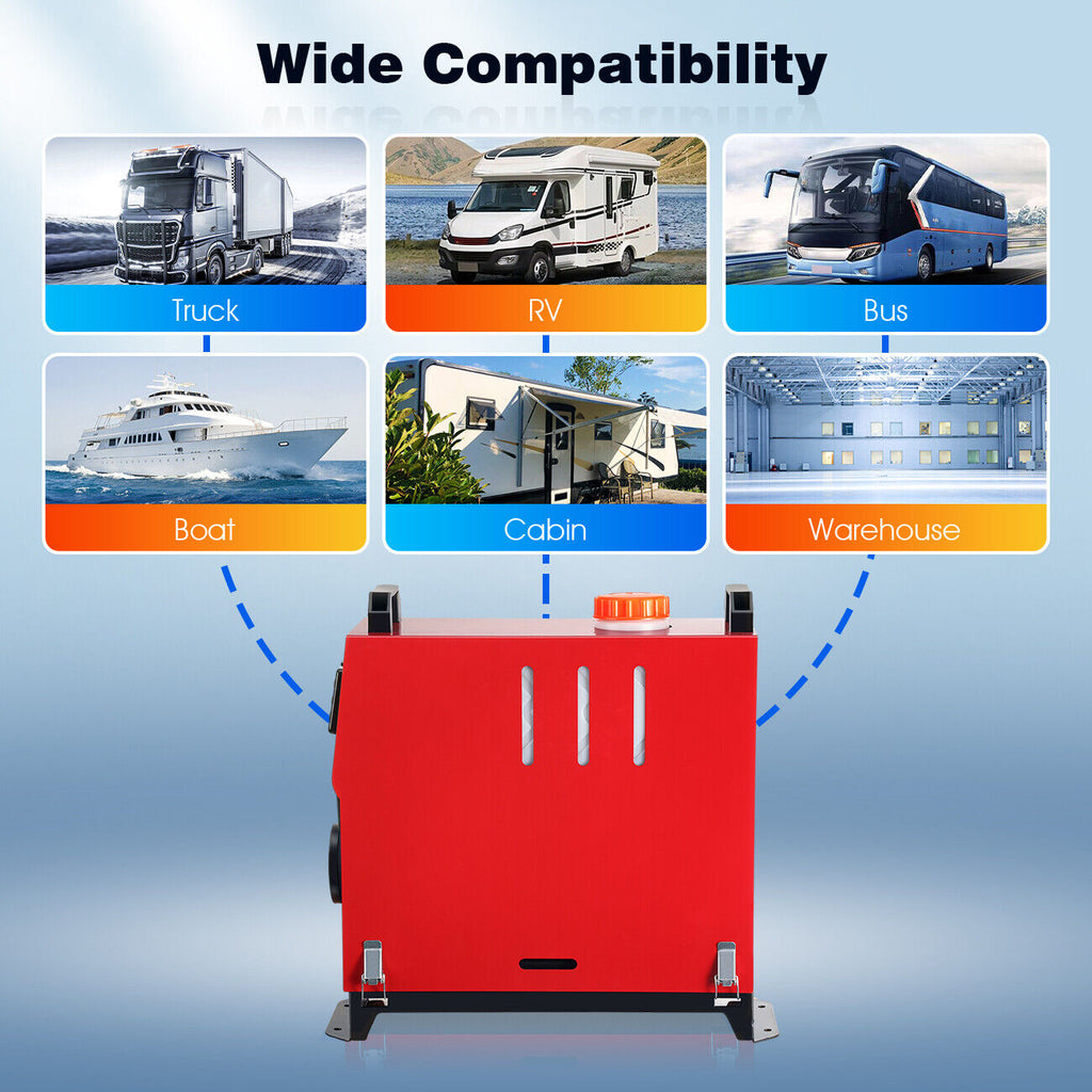 2Pcs 8KW 12V Air Diesel Heater with LCD Switch U389