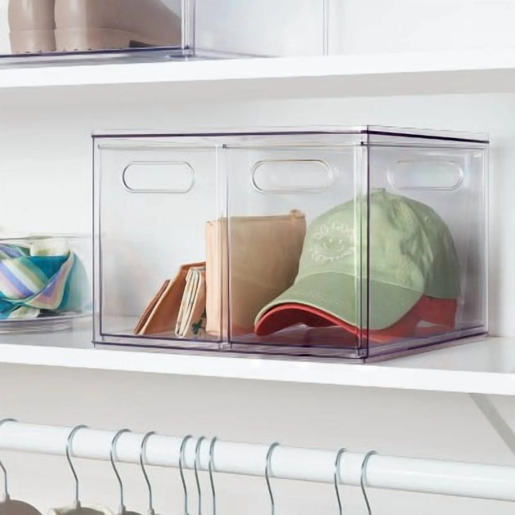 2 Drawer Clear Acrylic Utility Bins V800