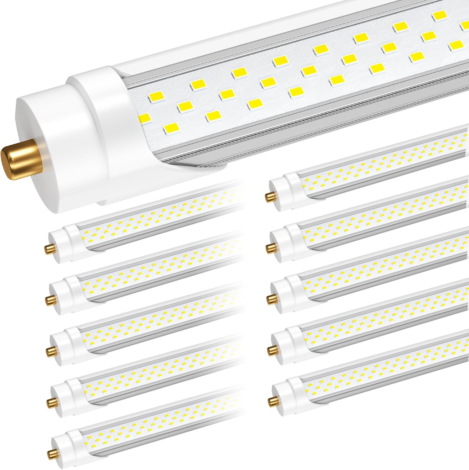 8ft 72W 9000lm 5000K T8 LED Tube Light (10Pack) C801599