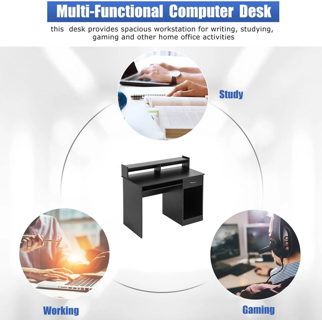 Small Desk with Drawer and Keyboard Tray I8460