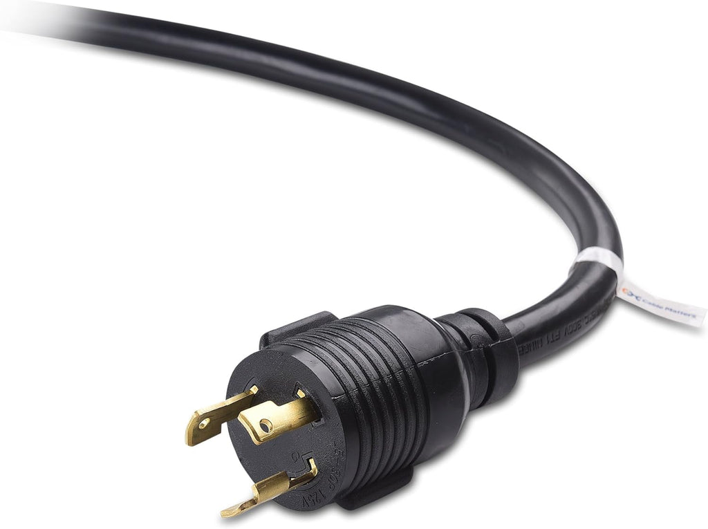3 Prong 30 Amp Locking Generator Extension Cord 25 ft with Carry Strap N49421