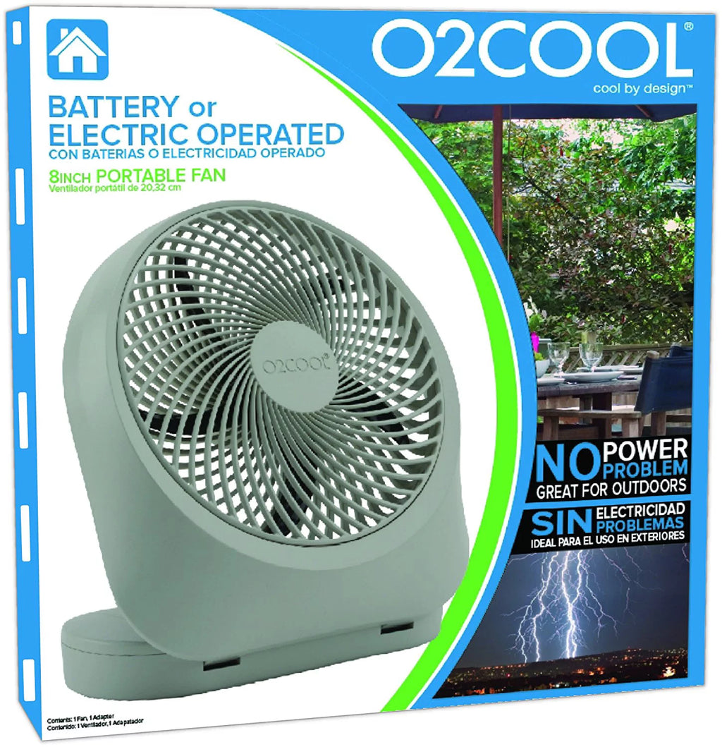 8 Inch Battery Operated Portable Fan K647326