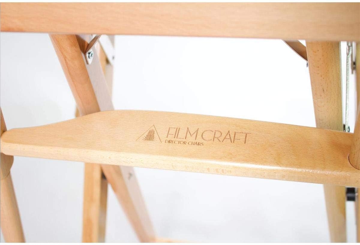Natural Finish Blue Canvas Director's Chair T290
