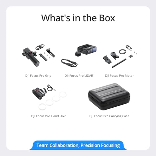 Focus Pro Creator Combo, AMF Lens Control System, 20-Meter Subject Focusing, 76,800 LiDAR Ranging Points, AI Recognition, FIZ Lens Control Hand Unit N4541