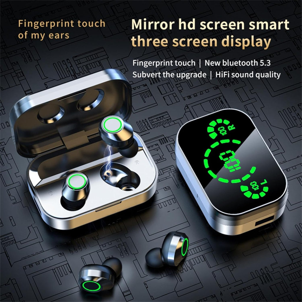 Wireless Earbuds Bluetooth 5.3 IPX4 Waterproof Stereo Earphones with Charging Case Y689