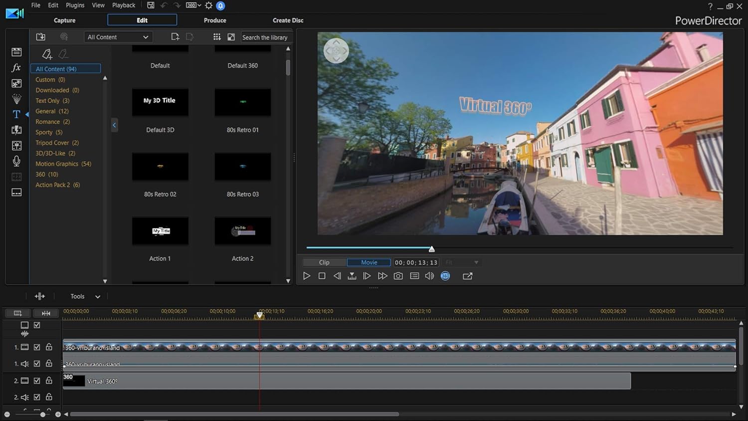 PowerDirector 18 Ultra V22953