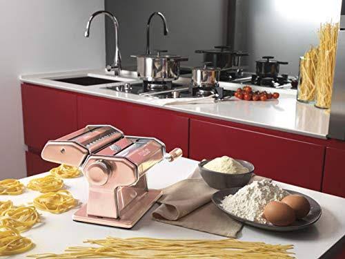 Copper Pasta Machine with Hand Crank and Cutter N869935