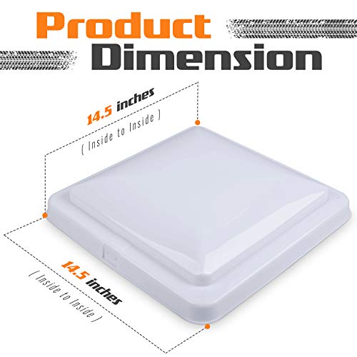 White 2 Pack RV Roof Vent Cover X1599