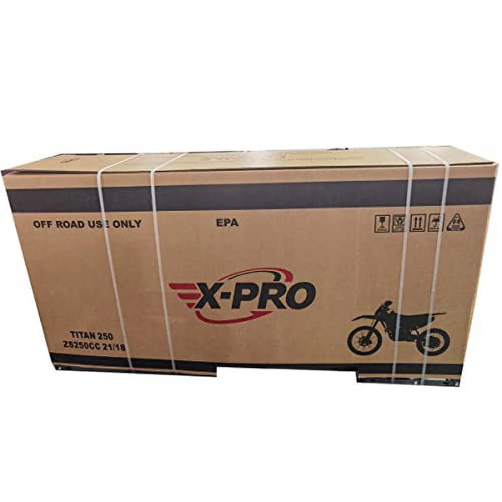 250cc Gas Pit Dirt Bike, 5-Speed Manual Transmission, Electric/Kick Start R4129