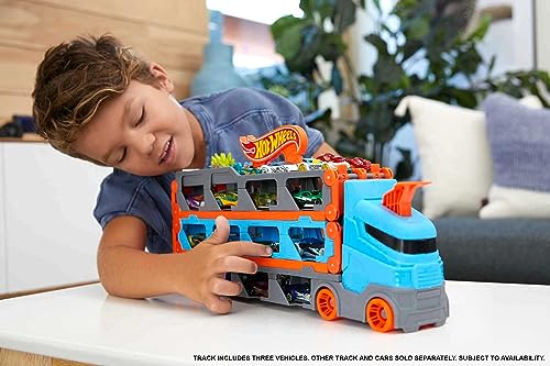 3 1:64 Scale Cars Storage Carrier with 6-Foot Drag Race Track L824968
