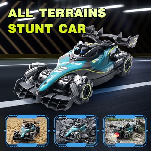RC Crawler Remote Control Stunt Car Off Road Monster Truck 2.4Ghz All Terrain Hobby Truck 2 Battery D5118