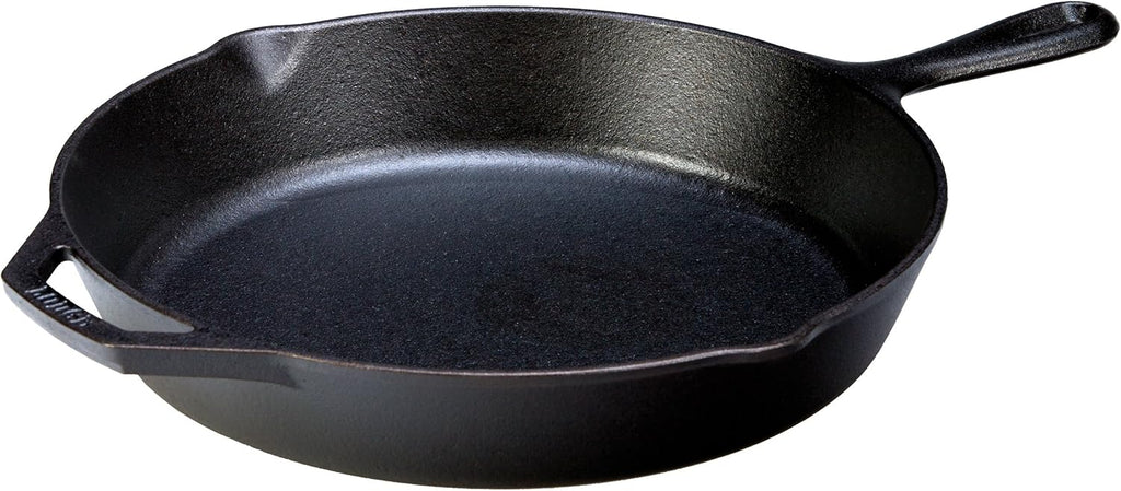 12 Inch Seasoned Cast Iron Skillet with Tempered Glass Lid F13271