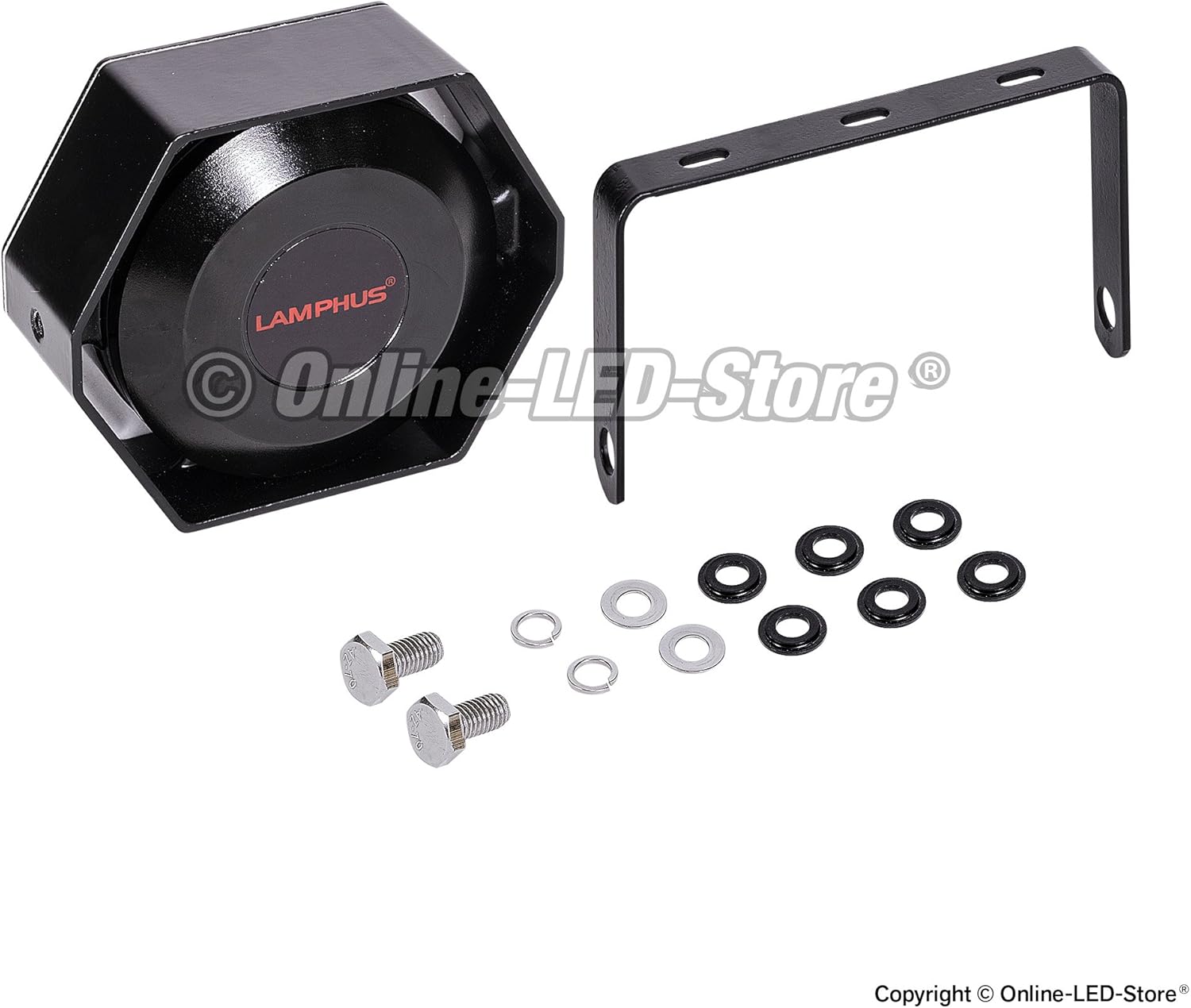 12V 100W Electric Air Horn Kit with Slim Speaker Q544013