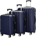Navy Blue Hardshell Spinner Wheel Luggage 3 Piece Set X449847