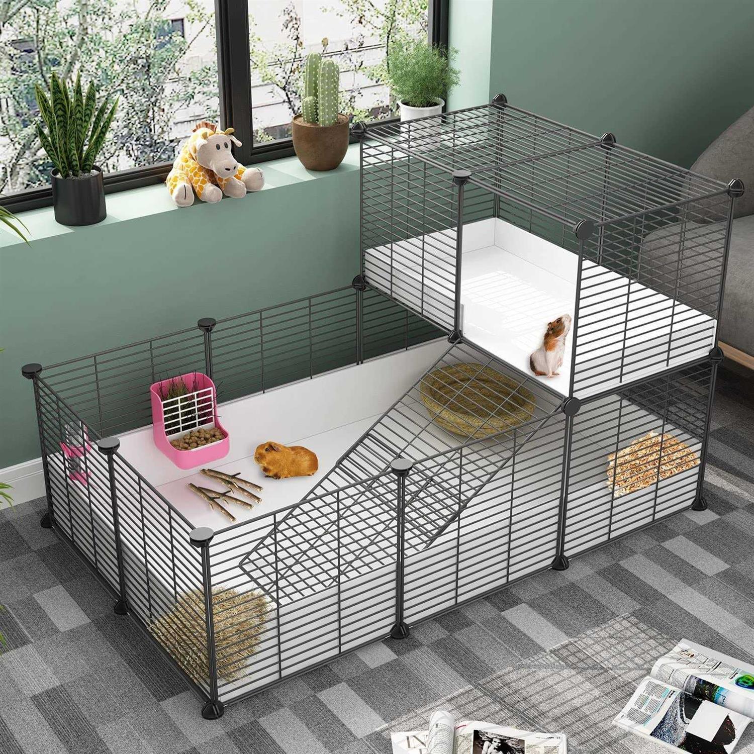 Guinea Pig Cage with Waterproof Plastic Bottom A8747