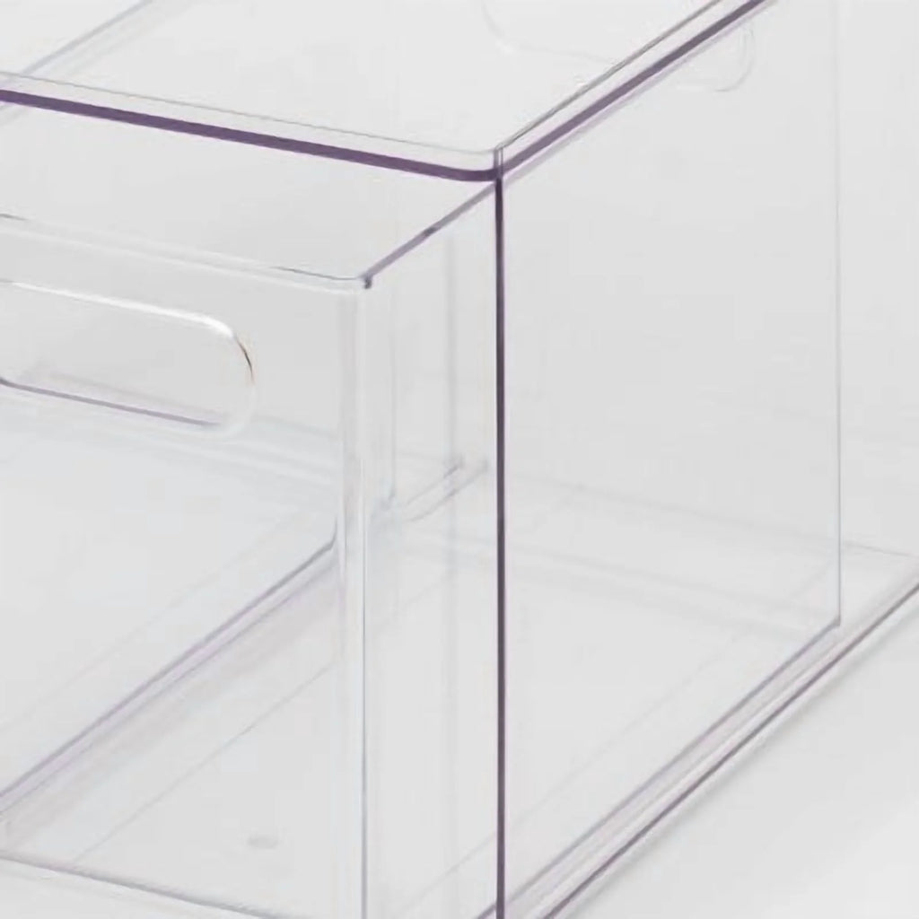 2 Drawer Clear Acrylic Utility Bins V800