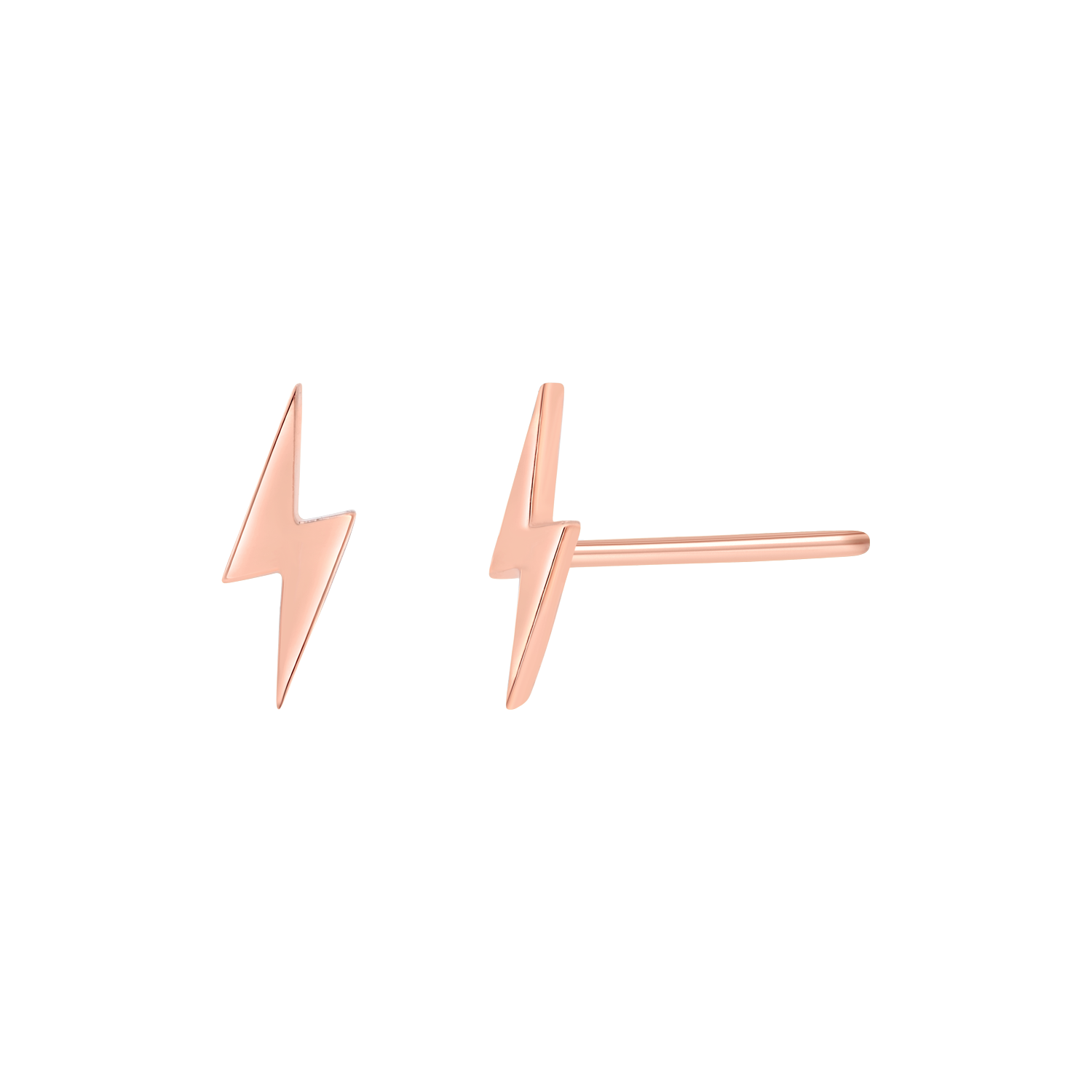 Lightning Bolt Stud Earrings B458