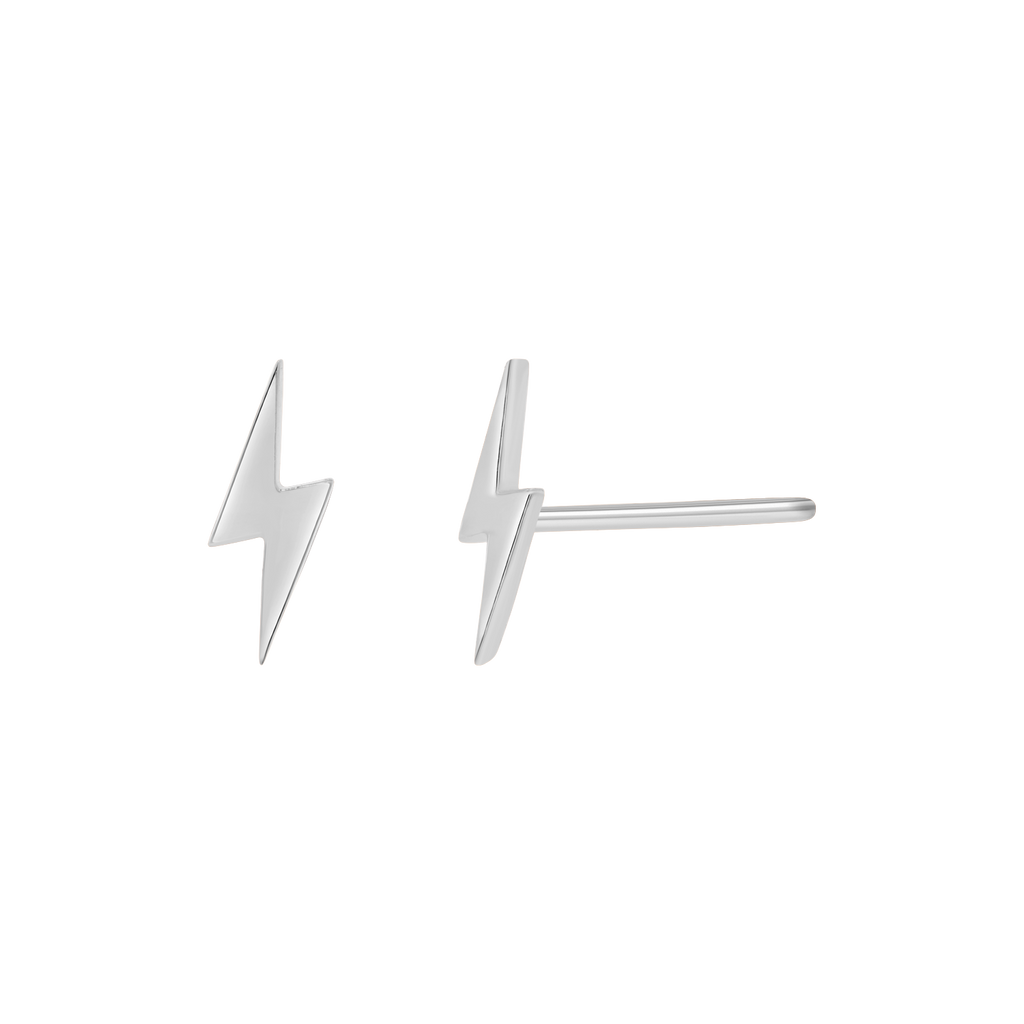 Lightning Bolt Stud Earrings B458