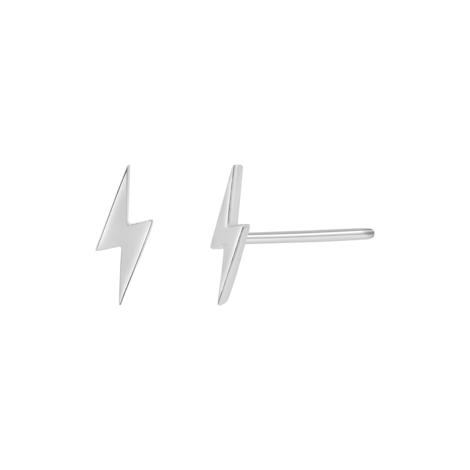 Lightning Bolt Stud Earrings B458
