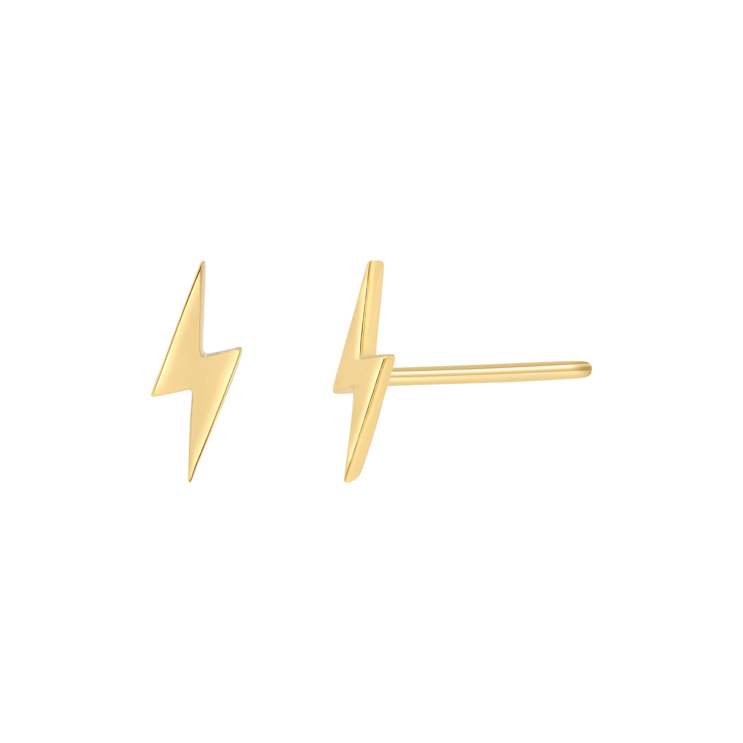 Lightning Bolt Stud Earrings B458