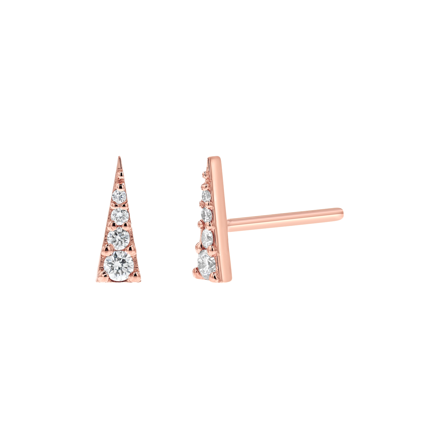 Diamond Spike Stud Earrings E863154