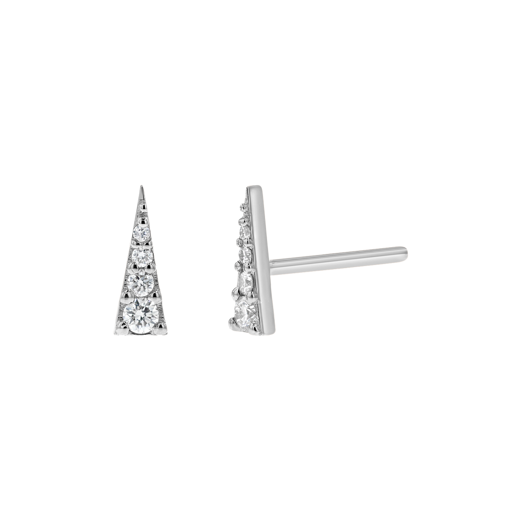 Diamond Spike Stud Earrings E863154